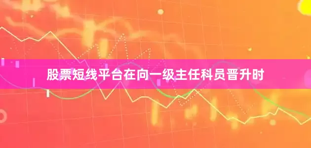 股票短线平台在向一级主任科员晋升时